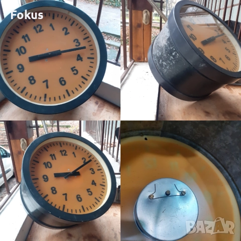 Голям български индустриален гаров електрически часовник, снимка 7 - Антикварни и старинни предмети - 52877784