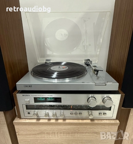 🔉Винтидж аудио сет SONY ресивър + грамофон и колони🔊, снимка 2 - Аудиосистеми - 52496145