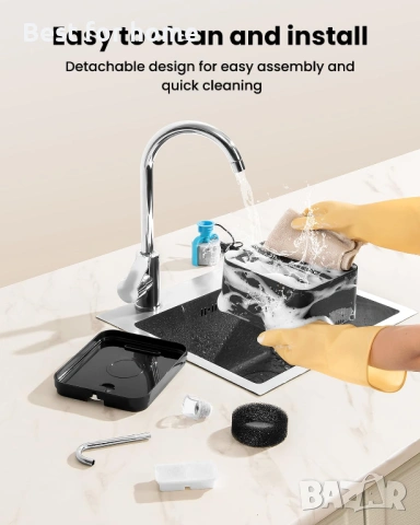 Автоматичен фонтан за котки и кучета – 2.2L капацитет, супер тих, дизайн „Чешма“ и 4-степенна филтра, снимка 5 - Други стоки за животни - 53275509