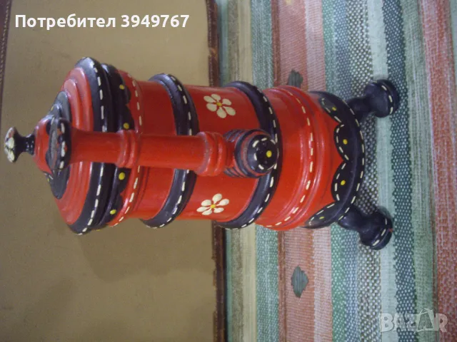  Дървена миниятюра на стара печка., снимка 3 - Колекции - 50156224