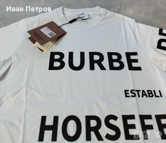 Burberry мъжка фланелка тениска блуза 100% памук унисекс , снимка 12 - Тениски - 40353274