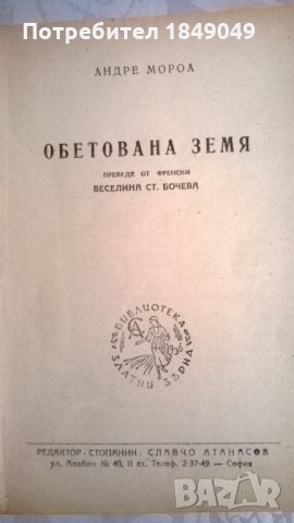 Обетована земя, снимка 2 - Художествена литература - 33179077