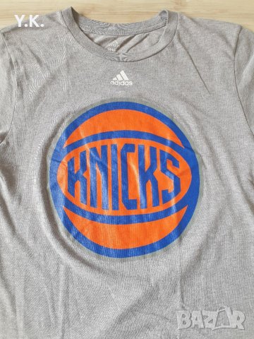 Оригинална тениска Adidas x New York Knicks NBA за момче, снимка 3 - Детски тениски и потници - 33221793