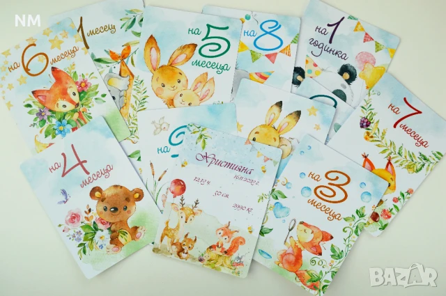 Бебе фото карти/ месечинки, снимка 5 - Други - 51150011