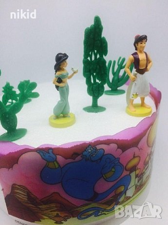 Аладин и Вълшебната лампа Жасмин пластмасови фигурки фигурка играчки украса за торта, снимка 1 - Фигурки - 37613961