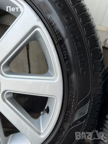 Оригинални Audi алуминиеви джанти 17" с летни гуми 225/50 R17, снимка 6 - Гуми и джанти - 50635584