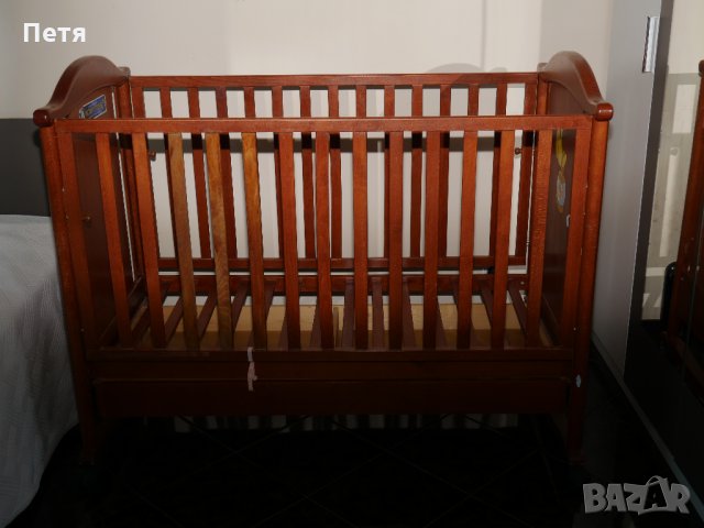 Бебешко легло от масивен бук Ликно / Бебешко легло Licno, снимка 2 - Мебели за детската стая - 28946577