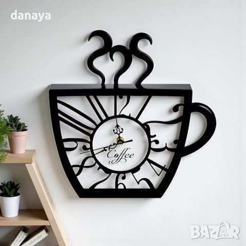 6120 Модерен кухненски стенен часовник Чашка кафе