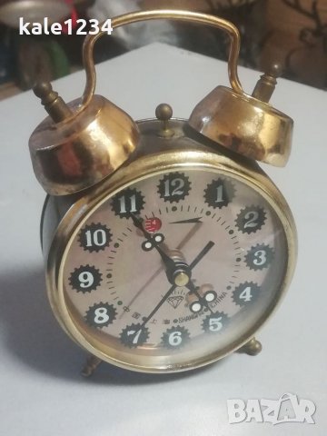 Будилник. Механичен часовник. Vintage watch. SHANGHAI. CINA. Китайски. , снимка 2 - Други - 35426600
