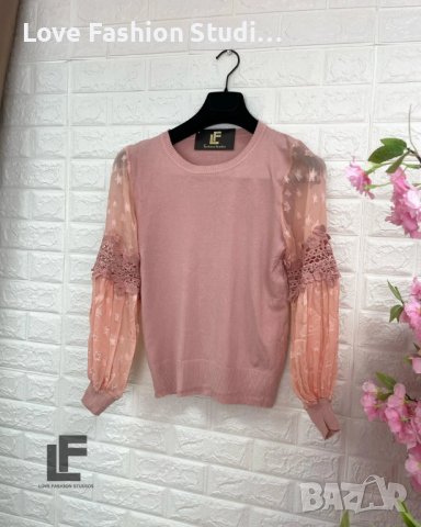 Пуловер LFS Stars Pink 8628, снимка 1