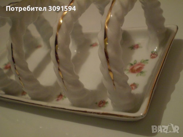 Порцеланова поставка за печени филийки Салфетник Victoria Austria, снимка 6 - Антикварни и старинни предмети - 39047287