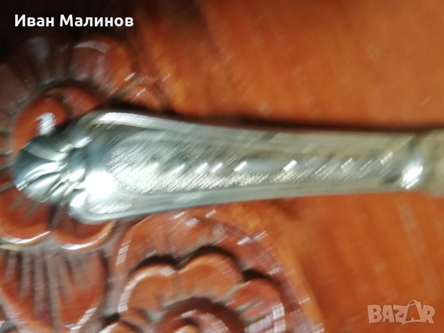 Два посребрени ножа за риба , снимка 10 - Антикварни и старинни предмети - 26288803