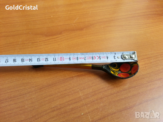 Руска дървена лъжичка , снимка 2 - Антикварни и старинни предмети - 36461942