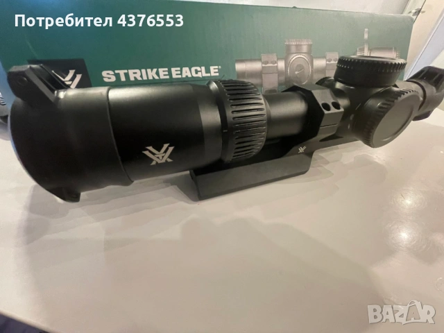  Продавам оптика Vortex Strike Eagle 1-8x24 FFP с монтаж Вортекс, снимка 3 - Оборудване и аксесоари за оръжия - 53080852