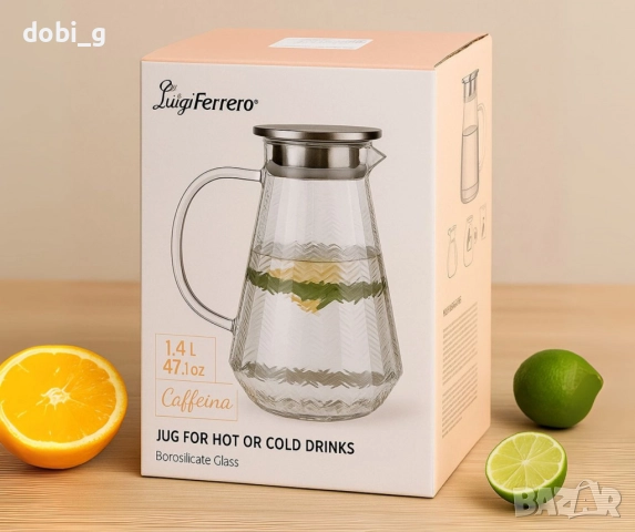 Кана с капак Luigi Ferrero Coffeina, снимка 4 - Аксесоари за кухня - 51464343