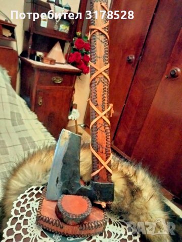 Брадва Викинг ръчна изработка , снимка 7 - Други ценни предмети - 38276012