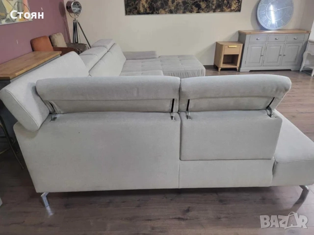 ПРОМОЦИЯ!!! Бежов П - образен ъглов диван ZE-EM20021, снимка 7 - Дивани и мека мебел - 52838362