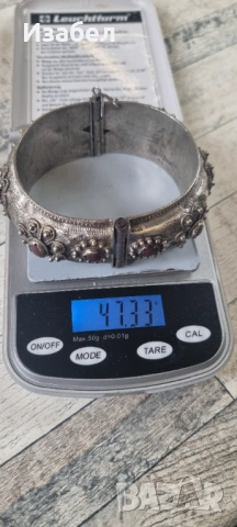 Страринна сребърна гривна, снимка 2 - Гривни - 53365763