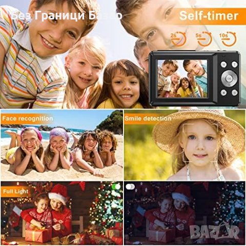 Нова Компактна Цифрова Камера 44MP 1080P с 32GB Карта и 16X Зум, снимка 5 - Фотоапарати - 43503755