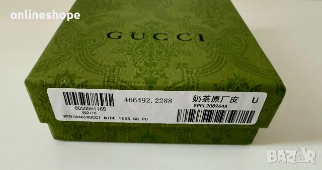 Портмоне GUCCI естествена кожа, снимка 11 - Портфейли, портмонета - 49842687