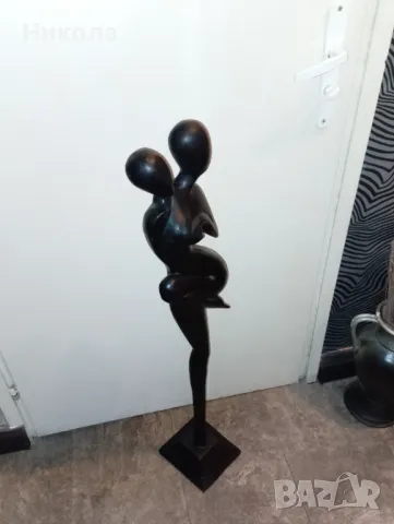 Висока женска дървена фигура-70см, снимка 9 - Декорация за дома - 50357842