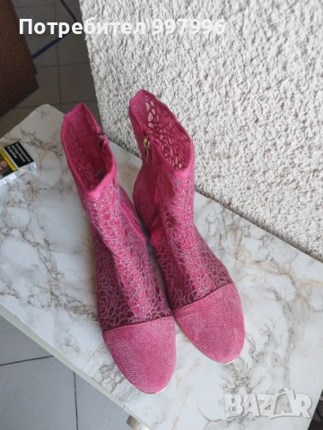 цикламени летни боти-40номер, снимка 9 - Дамски боти - 50564677