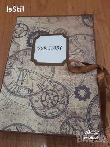 Албум за снимки Нашата история, подарък за мъж, причини да те обичам, албум за мъж, снимка 1