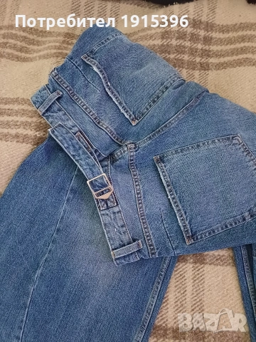 Дамски дънки широки , снимка 2 - Дънки - 53593623