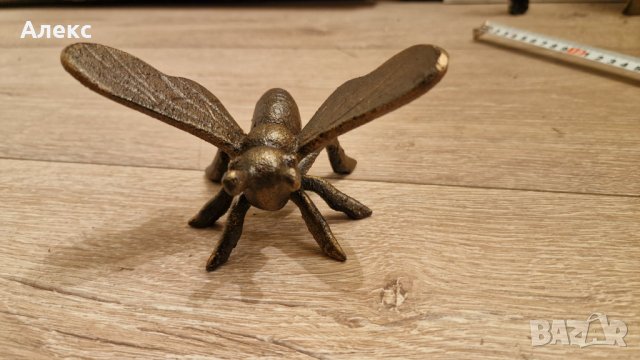 Масивна Чугунена пчела–450гр, снимка 8 - Градински мебели, декорация  - 39730246