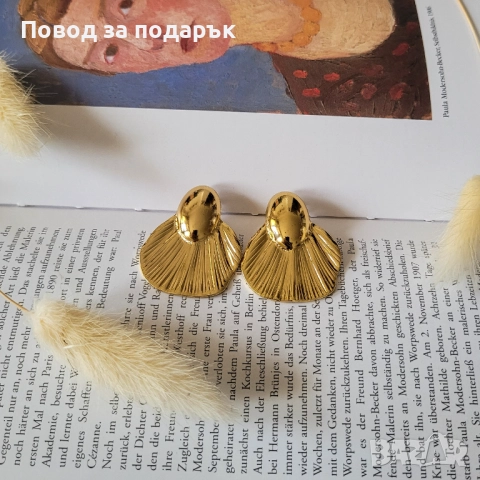 Дамски обеци от неръждаема стомана , снимка 3 - Обеци - 52471778