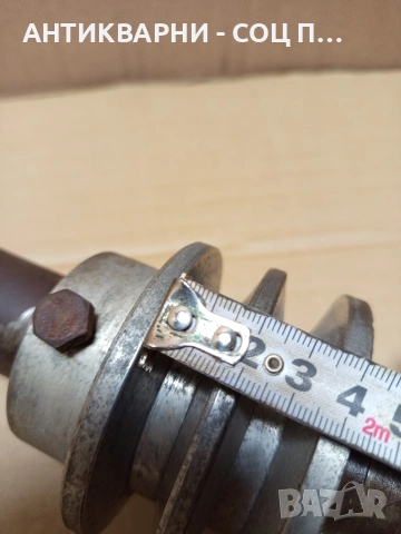 Соц Стар Вал За Циркуляр Машини Техника Тегло 11кг. Номер 582., снимка 12 - Антикварни и старинни предмети - 53168502