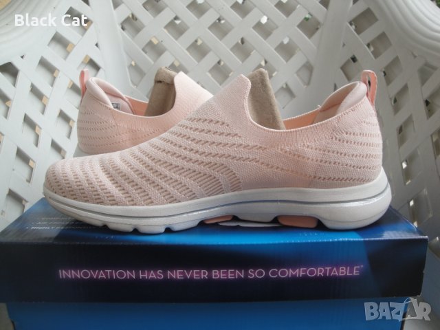 Дамски ежедневни обувки / еспадрили / мокасини Skechers – Go Walk 5, 124250/LTPK, Light Pink, кецове, снимка 13 - Дамски ежедневни обувки - 40653277