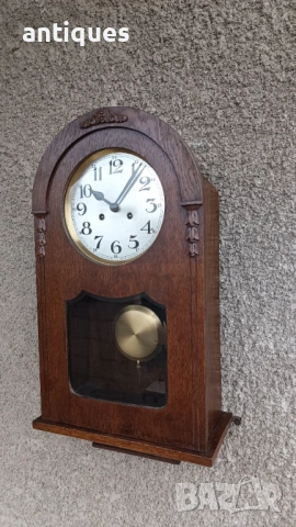 Стар стенен часовник - Mauthe - Germany -Антика - 1920" год., снимка 6 - Антикварни и старинни предмети - 53266969