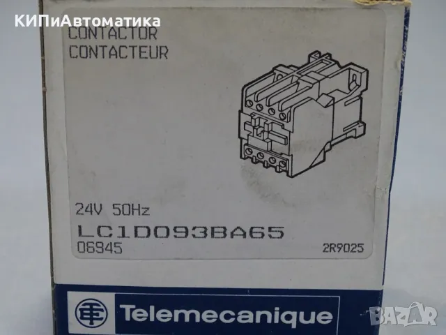 контактор Telemecanique LC1D093BA65 contactor 25A 24V/50Hz, снимка 9 - Резервни части за машини - 48545889