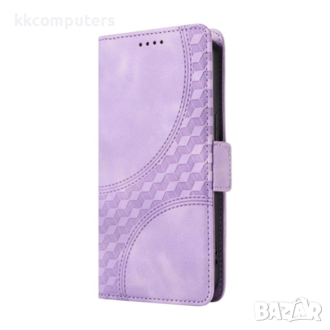 Honor Magic7 Lite 5G Rhombus Texture Magnetic Wallet Кожен Калъф и Протектор, снимка 4 - Калъфи, кейсове - 52623865