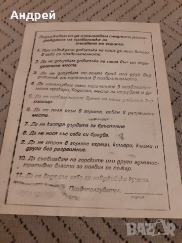 Старо Позволително за паша, снимка 4 - Други ценни предмети - 27887874