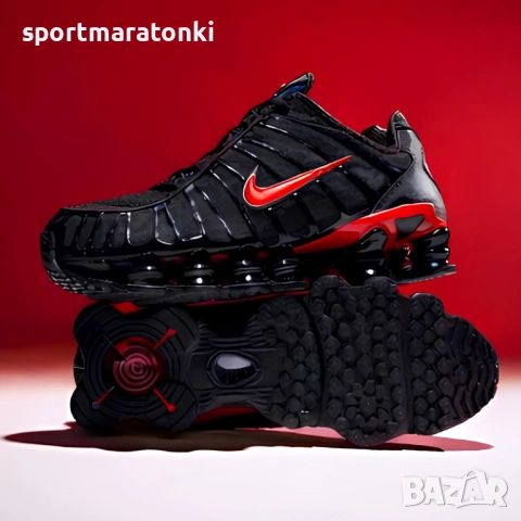 Nike Shox TL Черно и Червено