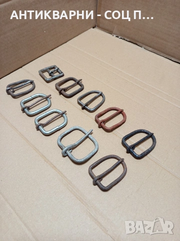 Стари Ръчно Изработени Тока Катарами За Колани 10бр. Номер 589.