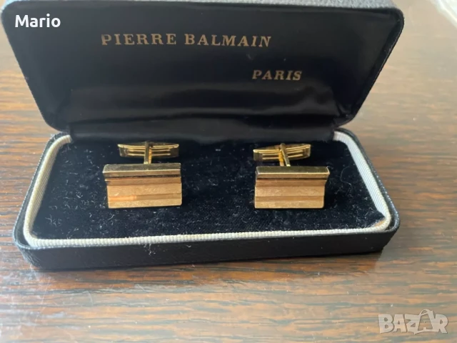 Vintage PIERRE BALMAIN Paris позлатени ръкавели