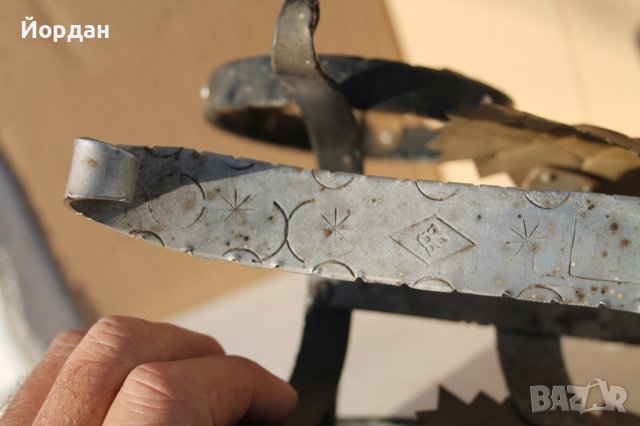 Стойка за бутилка шампанско от ковано желязо, снимка 8 - Антикварни и старинни предмети - 43516858