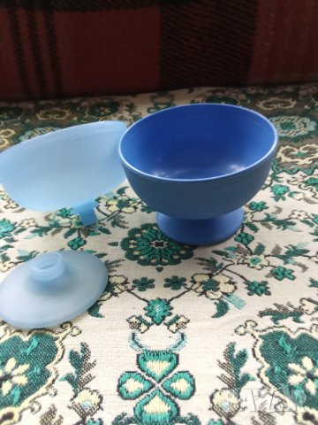 Купички за сладолед или за салата,крем,пластмасови,8 броя, снимка 1