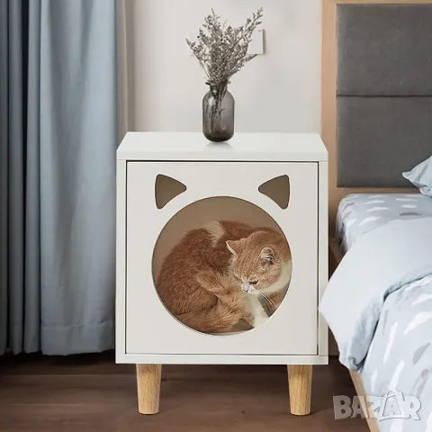 【Многофункционална къща за домашни любимци】Тази мебел за домашни любимци също е крайна масичка, нощн, снимка 3 - За котки - 49565255