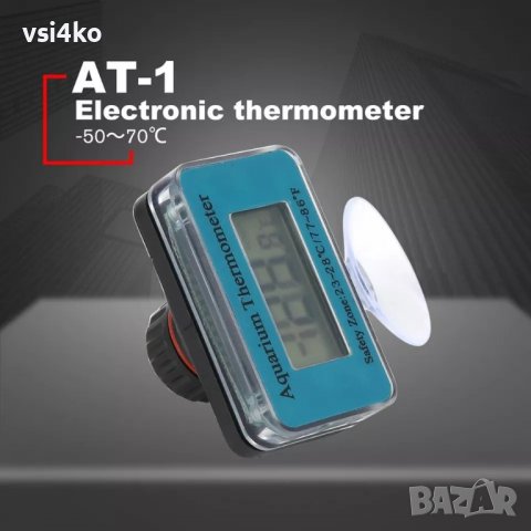 Термометър за аквариум водоустойчив с LCD екран , снимка 3 - Оборудване за аквариуми - 37881942