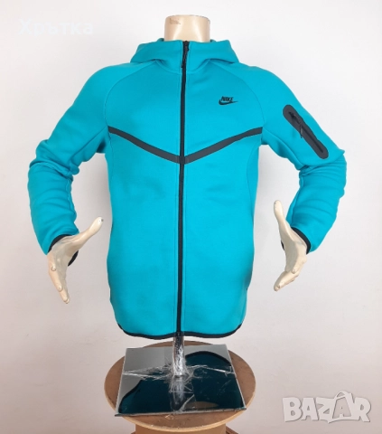 Nike Tech Fleece Windrunner - Оригинално мъжко горнище размер S, снимка 2 - Спортни дрехи, екипи - 52422348