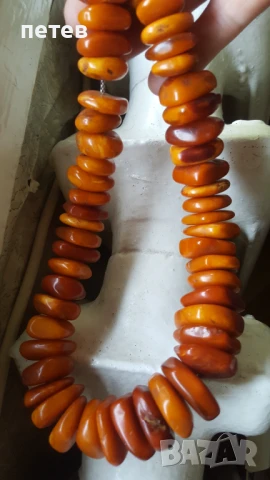 Кехлибар. Кехлибарен гердан., снимка 5 - Антикварни и старинни предмети - 51148015