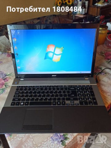 Лаптоп Acer, 17 инча, 4 ядрен, 4 рам памет, 1 терабайт, Windows 7, преинсталиран, работи перфектно , снимка 3 - Лаптопи за дома - 38725977