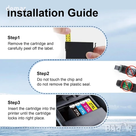 27XL мултипак касети за принтер, съвместими за Epson 27 XL Workforce (опаковка от 18 броя), снимка 5 - Консумативи за принтери - 50965814