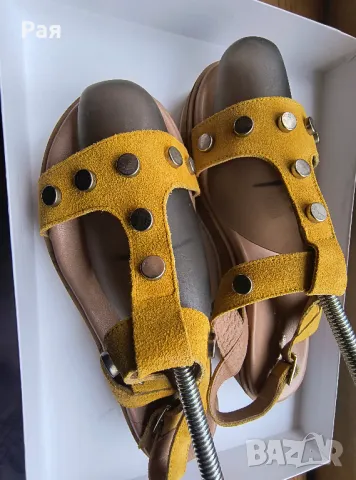 Дамски кожени сандали Claudia by Isaberi, снимка 9 - Сандали - 50028250