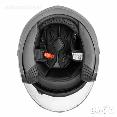 Каска за скутер A-PRO KINETIC SILVER, снимка 3 - Аксесоари и консумативи - 48808769