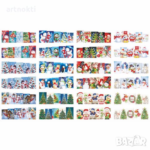 Коледни ваденки за нокти, снимка 3 - Продукти за маникюр - 26977413